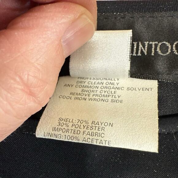 Vtg 80s SCOTT McCLINTOCK Black A-line Maxi Skirt Women’s 4 Romanticgoth HOCO - Picture 7 of 10